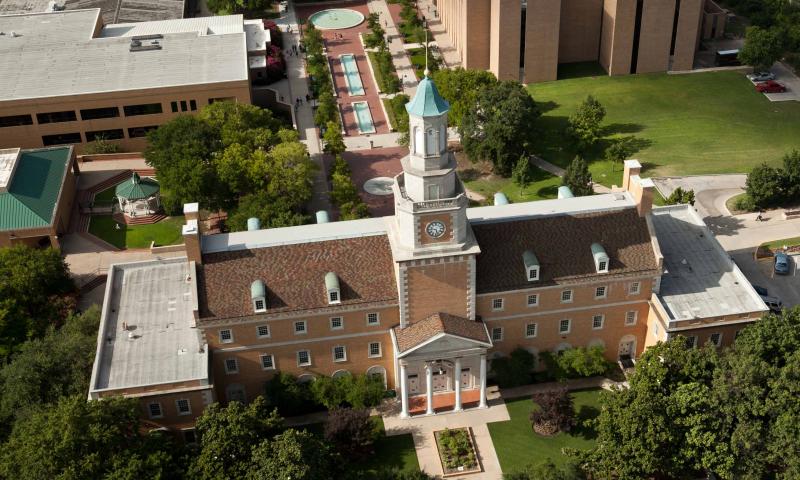 Aerial of UNT Denton campus