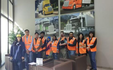 ASEM students visit Peterbilt