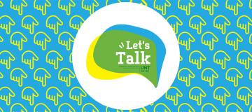 Let's Talk logo with word bubble