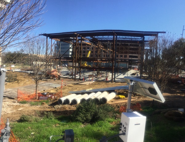 Side View of New Dining Hall Construction