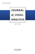 Cover image of current issue from Journal of Legal Analysis