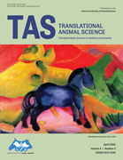 Cover image of current issue from Translational Animal Science