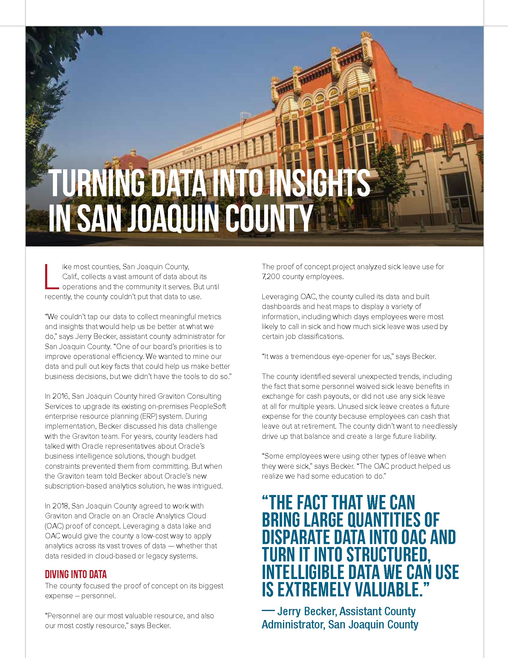 Turning Data Into Insights in San Joaquin County