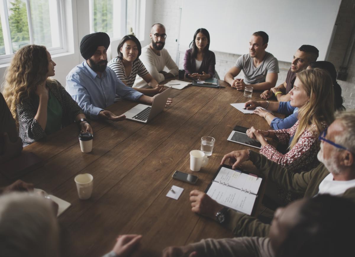 Diverse Group in Meeting