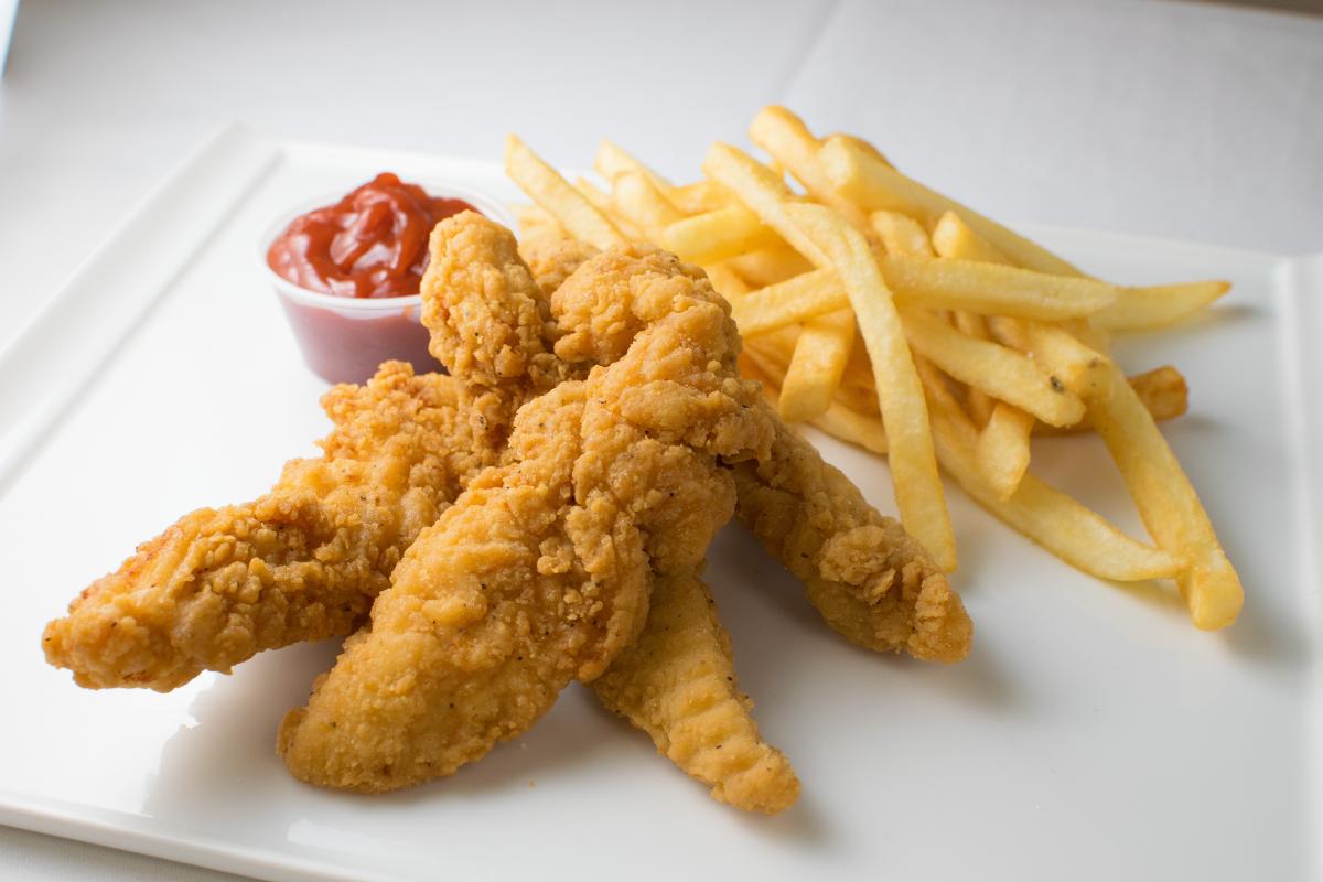 Crispy Chicken Tenders and Fries