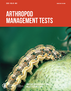 Cover image of current issue from Arthropod Management Tests