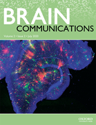 Cover image of current issue from Brain Communications