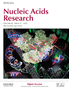 Cover image of current issue from Nucleic Acids Research