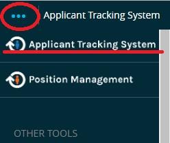 Screenshot: Module View > Applicant Tracking System