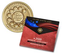 American Innovation 2020 $1 Reverse Proof Coin - Massachusetts