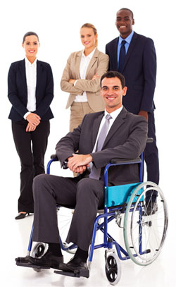 businessman in wheelchair