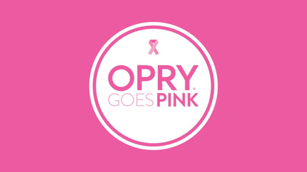 Opry Goes Pink logo with pink background