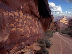Rock art at Utah's Nine Mile Canyon.