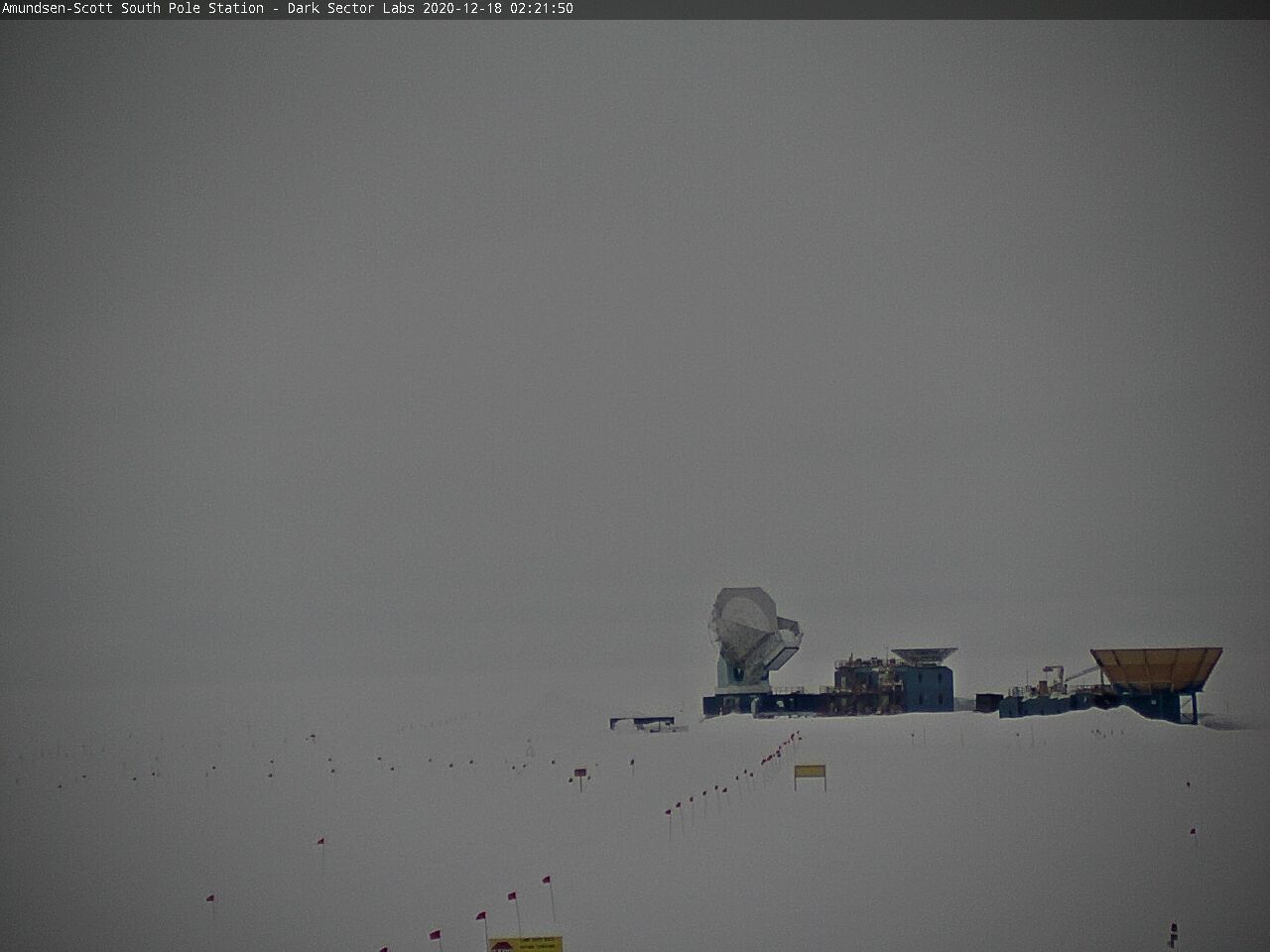 South Pole Station - South Pole Radio Telescopes Webcam