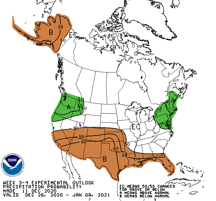 Latest Week 3/4 Precipitation Outlook