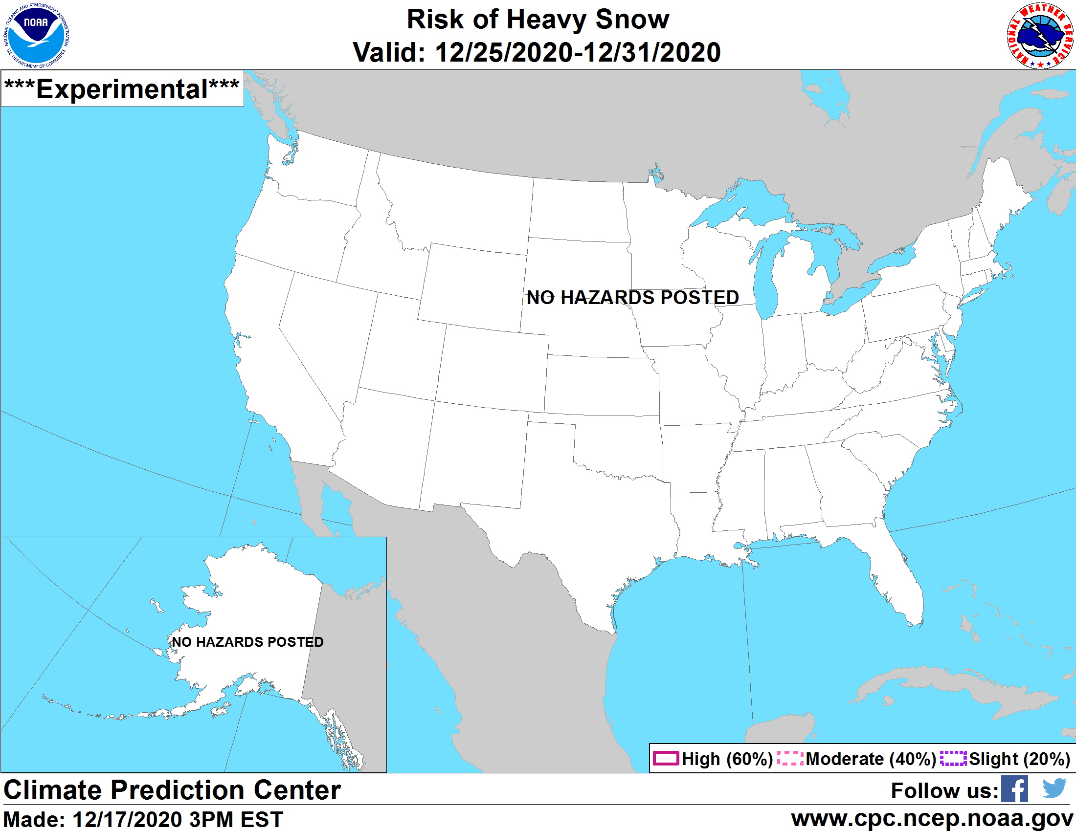 United States 8-14 Day Probabilistic Snow Hazards Outlook