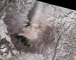 Photo of Shiveluch volcano