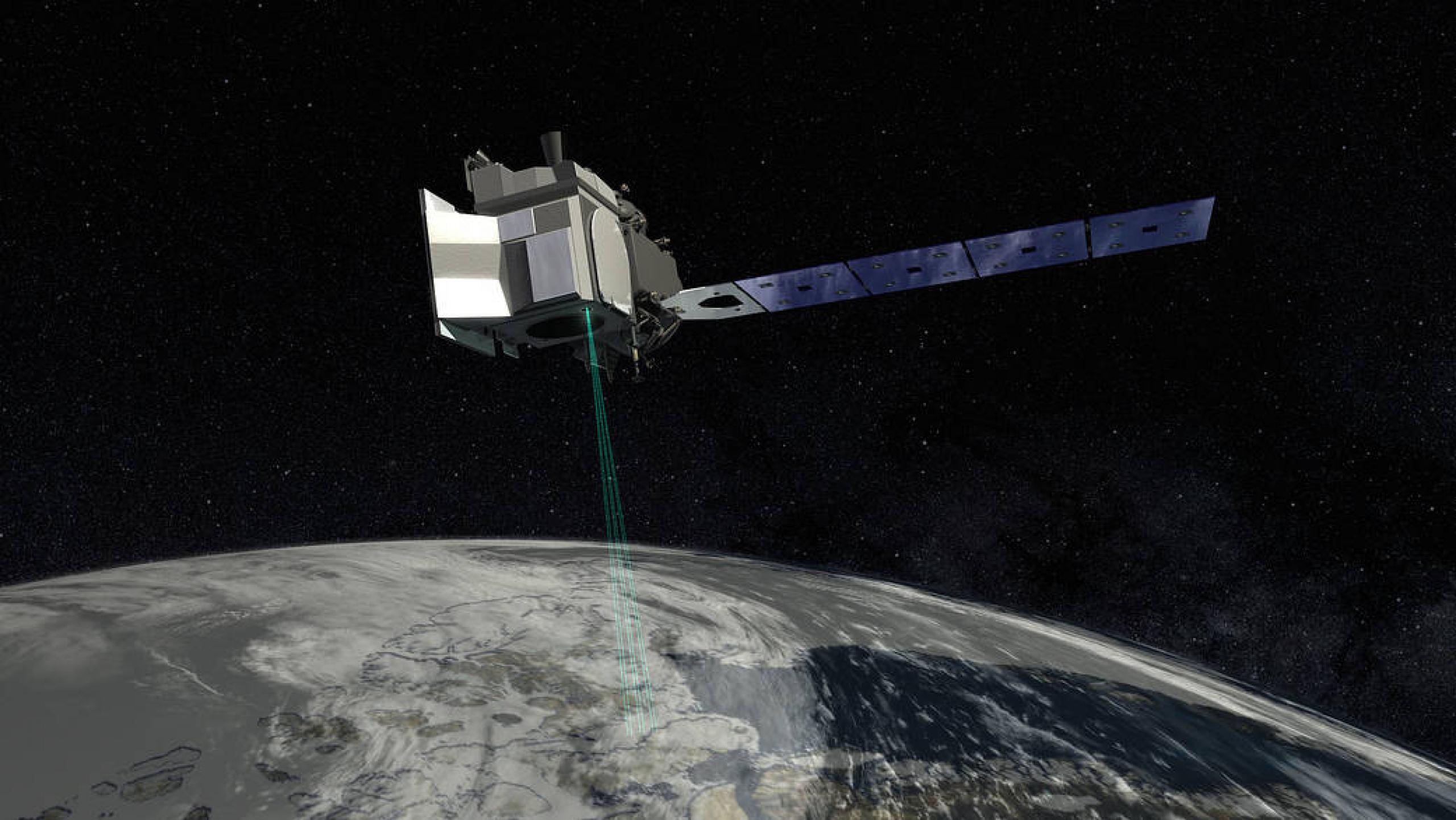 IceSat-2 satellite illustration