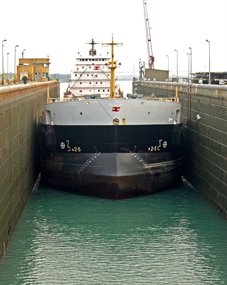 A ship at port