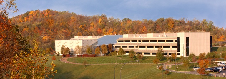 Exterior of the Criminal Justice Information Services Division building in the fall of 2005.