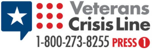 Veterans Crisis Line - call 1-800-273-8255 and press 1