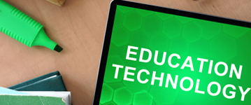 tablet that says education technology