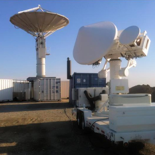 Ground validation instruments in the field.