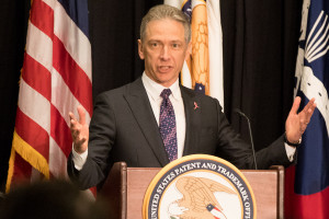 Andrei Iancu, Under Secretary of Commerce for Intellectual Property and Director of the United States Patent and Trademark Office (USPTO) speaks at the 25th annual Partnering in Patents event hosted by the USPTO in collaboration with the American Intellectual Property Law Association (AIPLA).