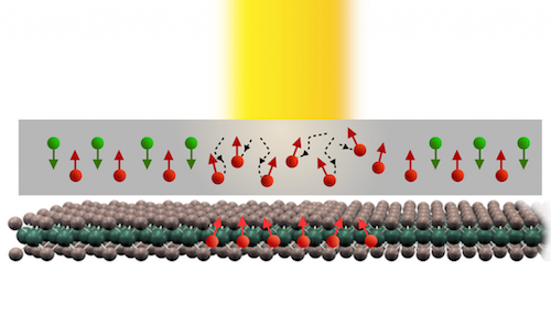 Schematic of the spin-injection experiment.