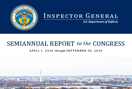 Semiannual Report to the Congress – April 1, 2020 through September 30, 2020