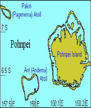 Map of Pohnpei