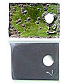 Macrophotograph comparing commercial nickel-based Alloy 600 (top) and Argonne's new alloy after 5,700 hours of exposure to the same metal-dusting environment at 593�C