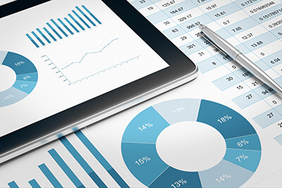 Circle and bar chart