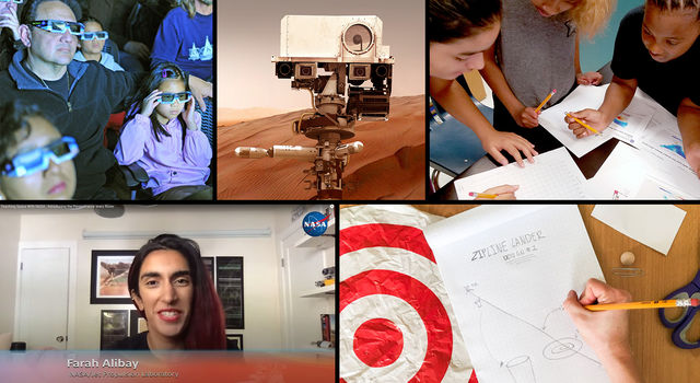 Collage of NASA-JPL education resources