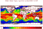 Total Precpitiable Water from SSMI Sample Image