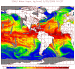 Sample SSMI Water Vapor Image