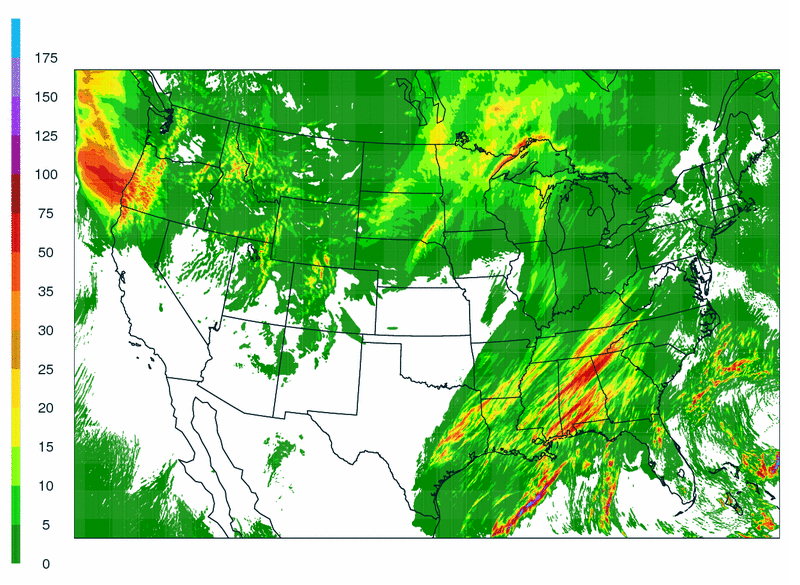 WRF real time display