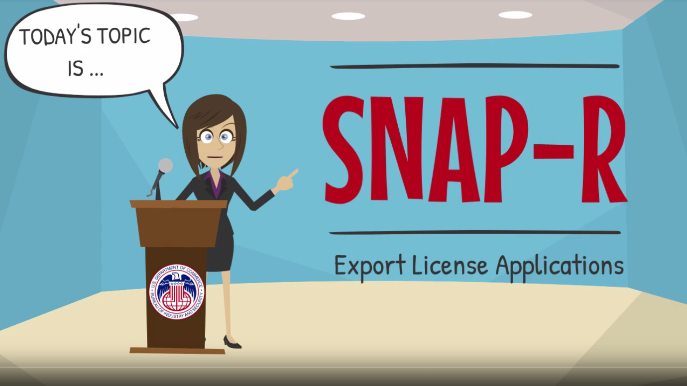 SNAP R Applying for and Export License