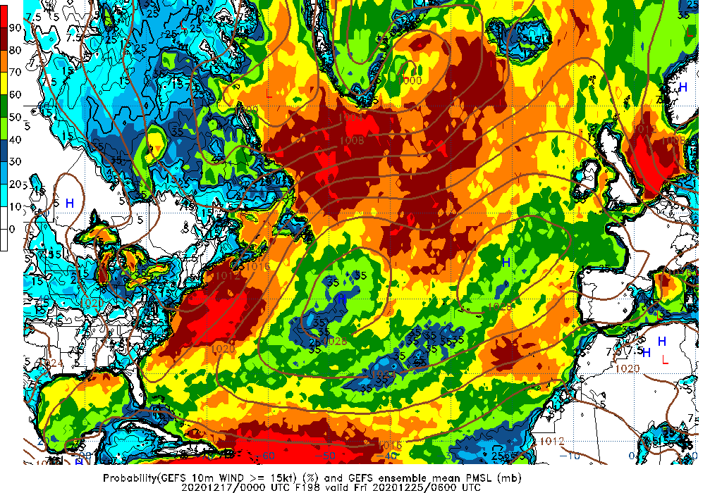 GEFS 198 Hour Prob 10m Wind >= 15kt image