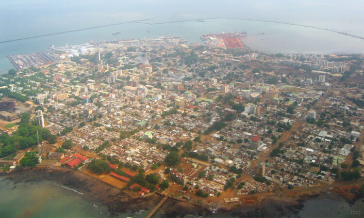 Arial view of Conakry, capital and largest city of the Republic of Guinea. (Wikimedia Creative Commons)