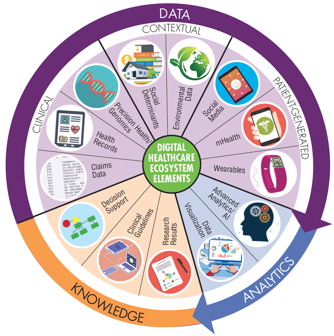 Elements of digital healthcare ecosystem