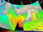 Sample GOES Surface Temperature Image