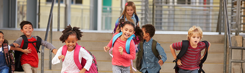 Students leaving school