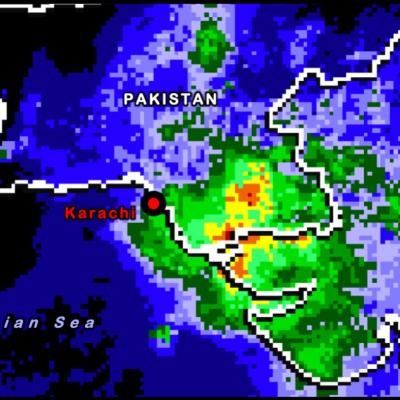 IMERG rainfall from the Pakistan Floods 2020