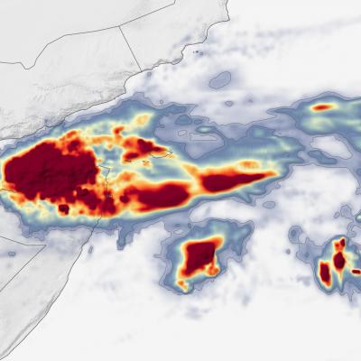 IMERG Total from Cyclone Gati