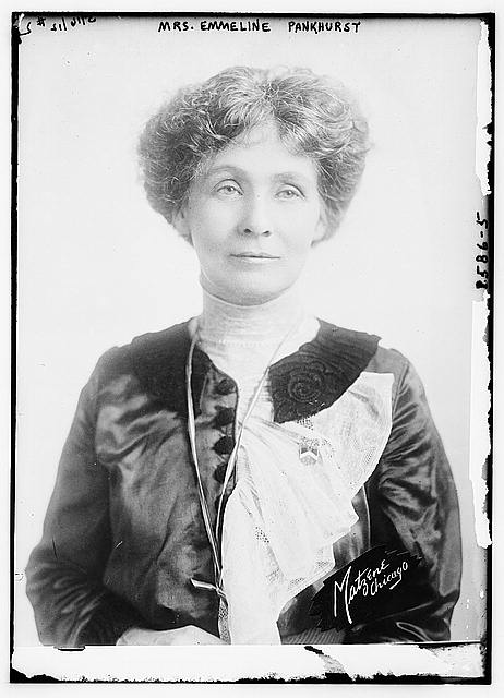 Mrs. Emmeline Pankhurst. Bain News Service. 1912. Courtesy of the Library of Congress Prints and Photographs Division. //hdl.loc.gov/loc.pnp/ggbain.12112