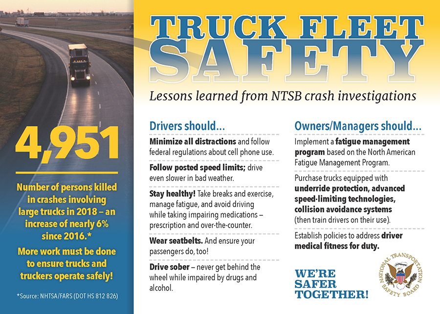 Image of the Truck Fleet Safety Card