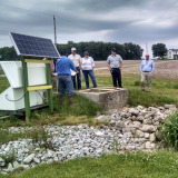 East Fork Watershed Cooperative members visit a wetland treatment site