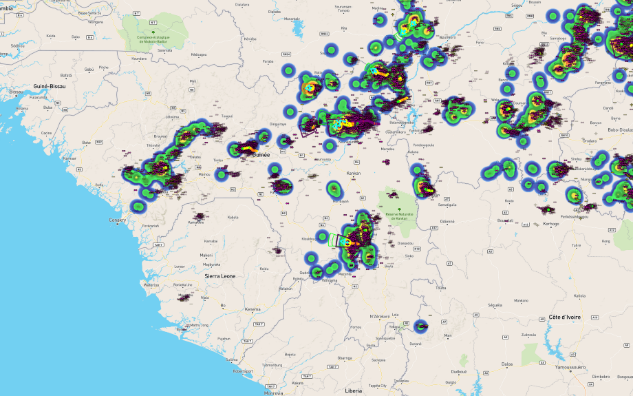 Atmospheric map of West Africa