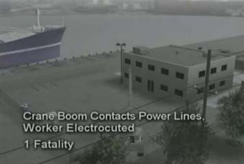 Crane Boom Contacts Power Lines, Worker Electrocuted